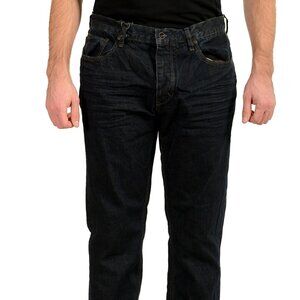 Converse Men's "Chuckin Slim" 5 Pockets Dark Blue Wash Jeans US 36 IT 52